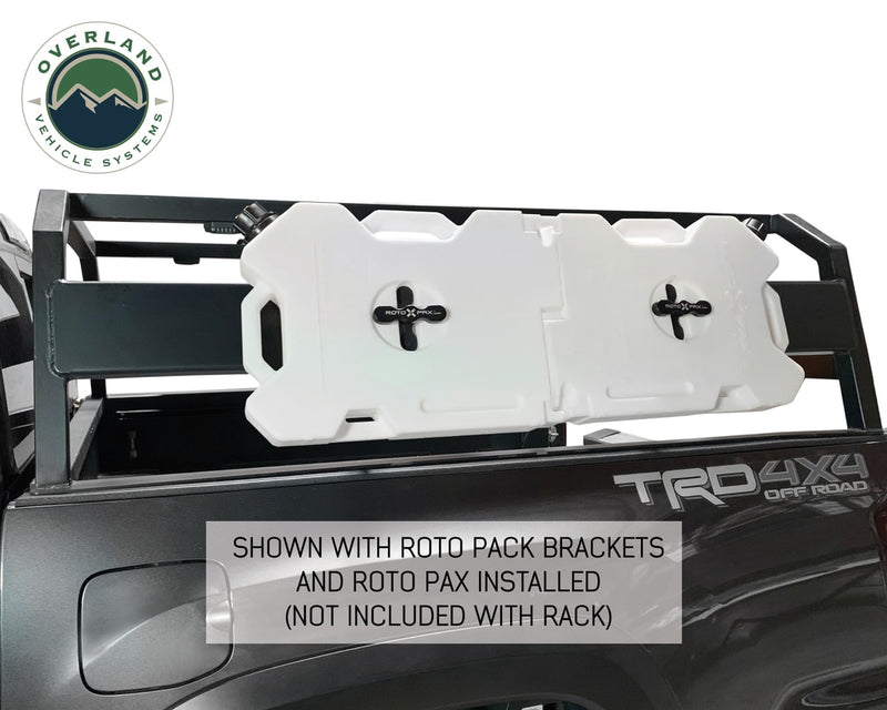 Load image into Gallery viewer, Tacoma Bed Rack Discovery Rack Tacoma Short Bed Black Overland Vehicle Systems - Overland Vehicle Systems
