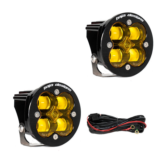 Squadron-R SAE Pair LED Spot Amber Baja Designs - Baja Designs