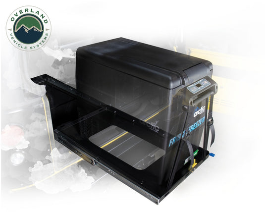 Refrigerator Tray With Slide and Tilt Small Overland Vehicle Systems - Overland Vehicle Systems