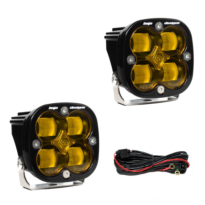 Squadron SAE Pair LED Spot Amber Baja Designs - Baja Designs