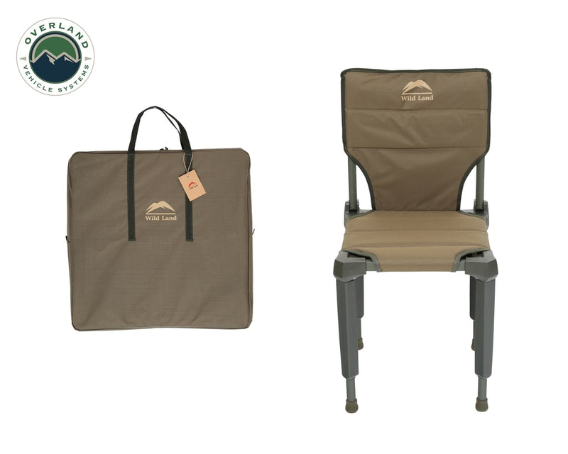 Load image into Gallery viewer, Camping Chair Tan with Storage Bag Wild Land Overland Vehicle Systems - Overland Vehicle Systems
