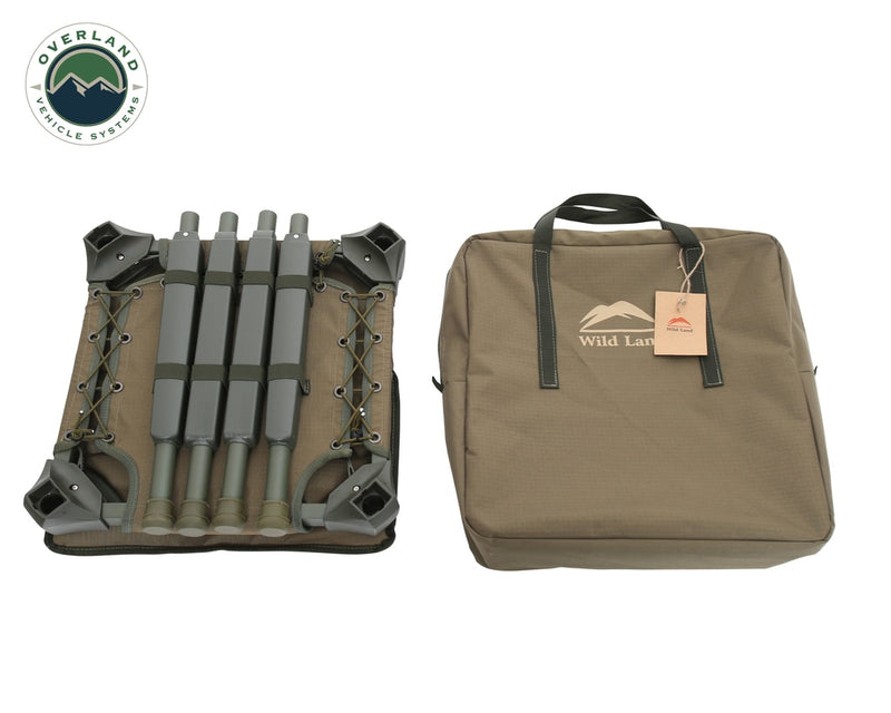 Load image into Gallery viewer, Camping Chair Tan with Storage Bag Wild Land Overland Vehicle Systems - Overland Vehicle Systems
