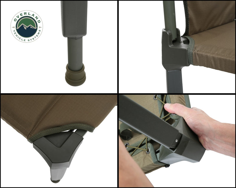 Load image into Gallery viewer, Camping Chair Tan with Storage Bag Wild Land Overland Vehicle Systems - Overland Vehicle Systems
