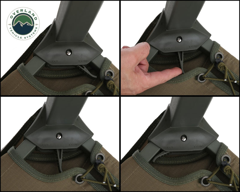 Load image into Gallery viewer, Camping Chair Tan with Storage Bag Wild Land Overland Vehicle Systems - Overland Vehicle Systems
