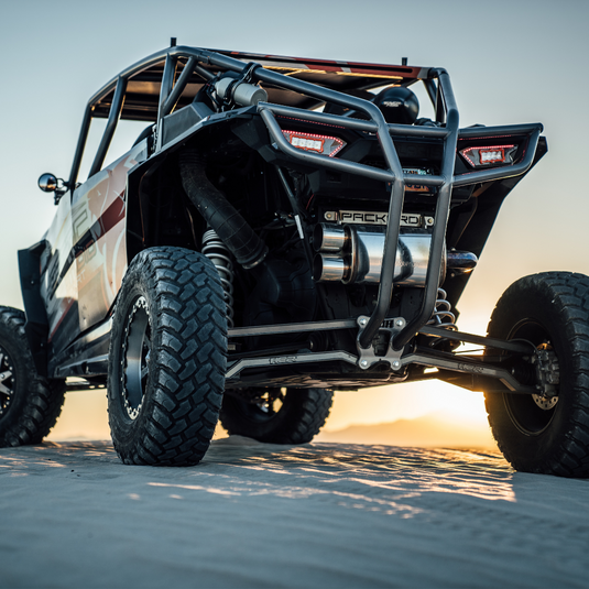 ba-4 led flush mount lights mounted on a can am maverick x3