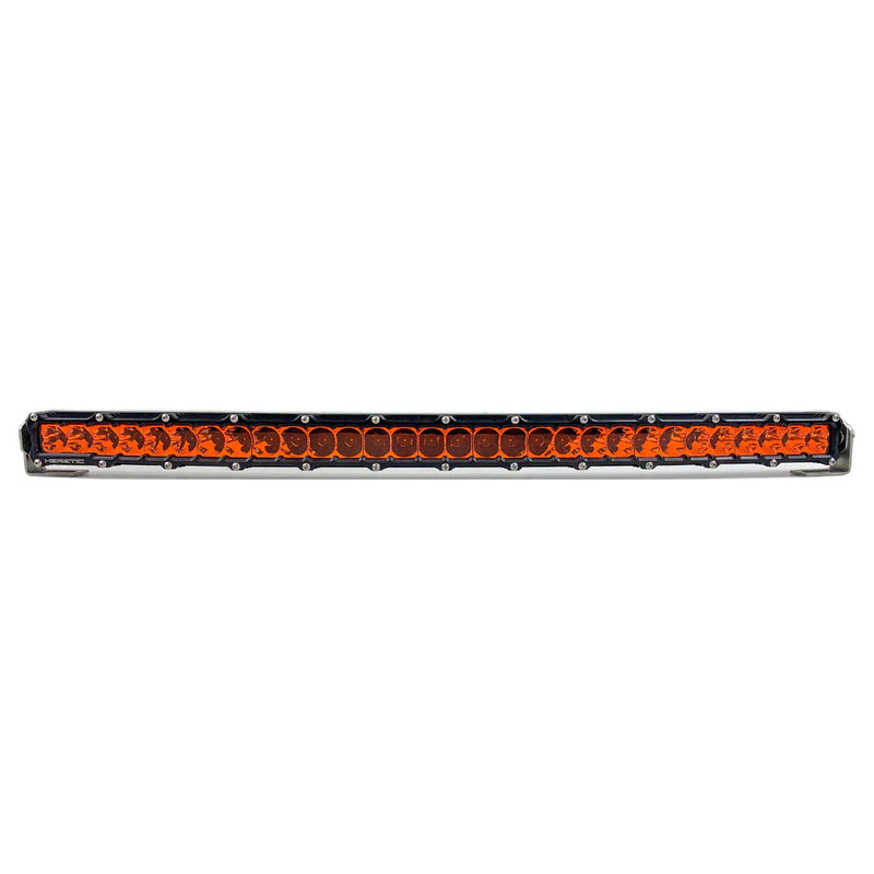 Load image into Gallery viewer, 50 inch led light bar in amber on white background
