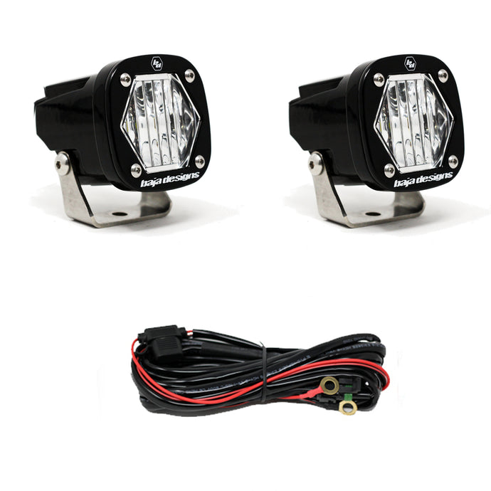 S1 Wide Cornering LED Light with Mounting Bracket Pair Baja Designs - Baja Designs