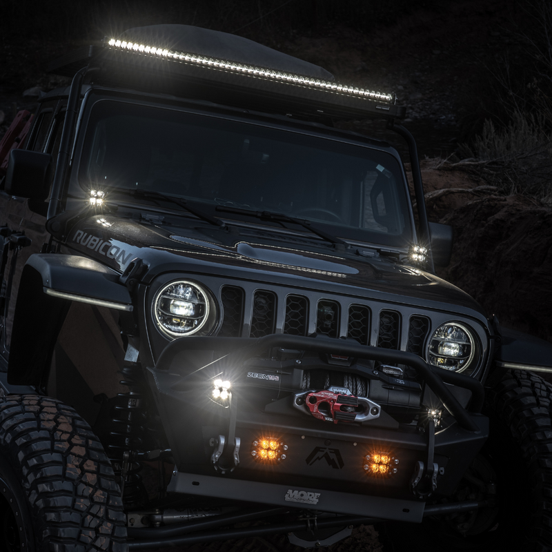Load image into Gallery viewer, 50 inch led light bar mounted on a jeep 
