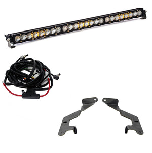 30 Inch Grille LED Light Bar Kit For 14-On Toyota Tundra S8 Driving Combo Baja Designs - Baja Designs