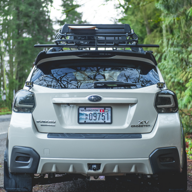 Load image into Gallery viewer, heretics ba-2 pod light mounted as a chase light on a subaru crosstrek
