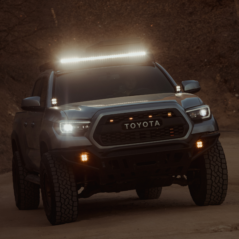 Load image into Gallery viewer, 40 inch led light bar mounted on a toyota tacoma
